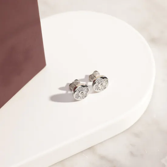 Aigner Aria Silver Tone Women's Earrings