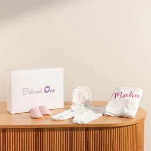 BelovedOne Personalized Sweet Baby Pink Set