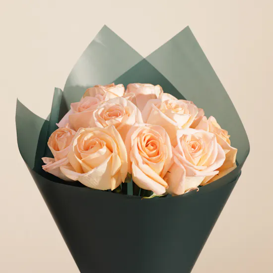 Sweet Atelier Peachy Birthday Cake | Warm Flowers Bouquet