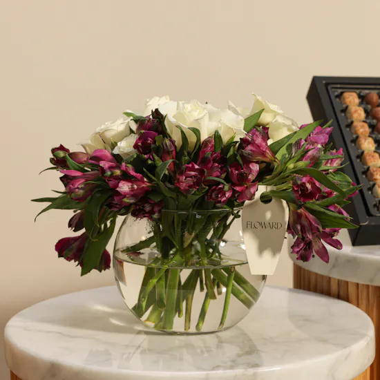 Anoosh Petite Chocolate Box | Delicate Flowers Vase