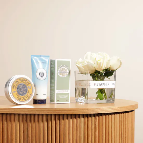 L'Occitane Shea Almond Trio Gift Box | White Roses