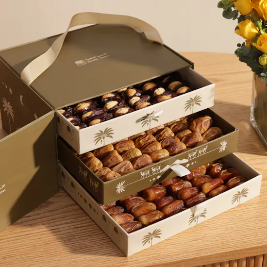 Golden Date Assorted Dates Box | Cheerful Flower Vase