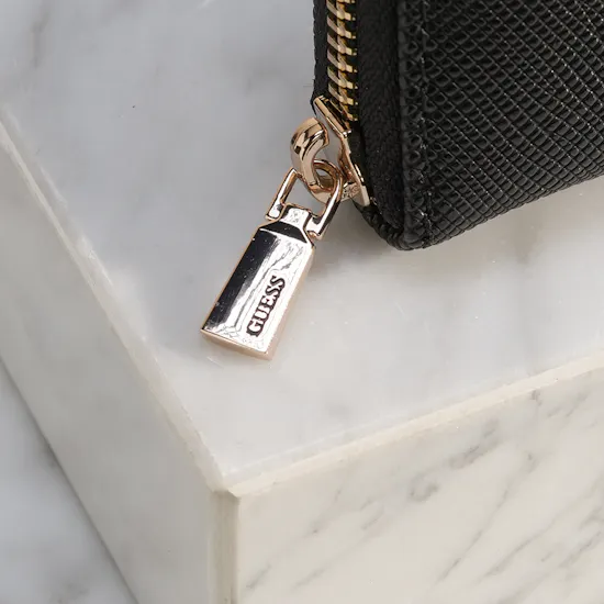 Guess Laurel Ii Slg Black Medium Zip Around Wallet