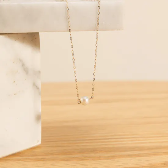Miss L Pearls Chain Gold Necklace