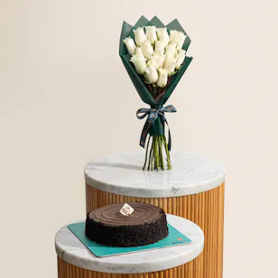 Nola Devil Chocolate Cake | Deliciously Daring Flower Bouquet Nola Devil Chocolate Cake | Deliciously Daring Flower Bouquet