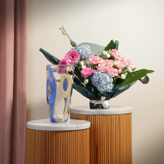 Belavida Murano Eye Sand Alula Eye Vase | Dreamy Delicacy Flowers Bouquet