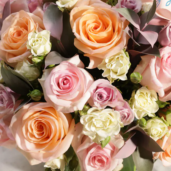 Elegant Square Flowers Vase