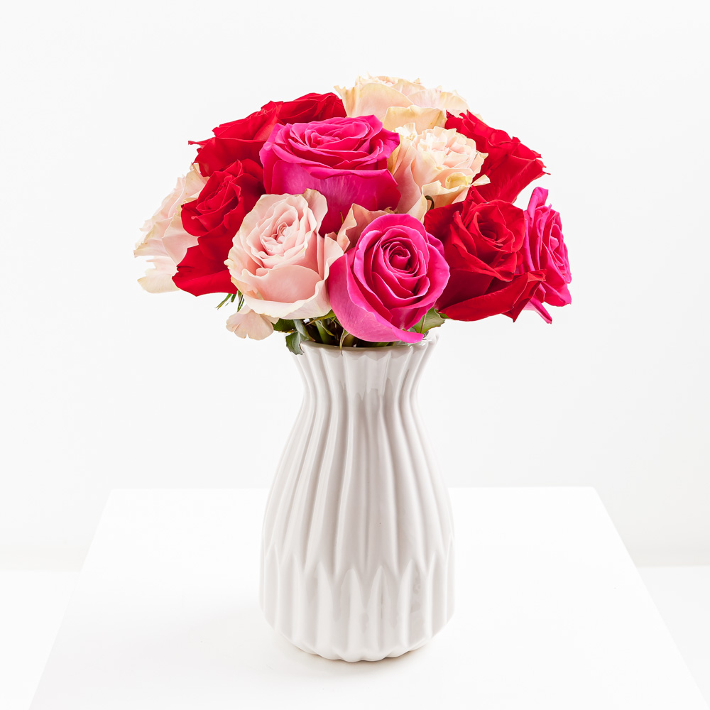 Mixed Rose Vase​