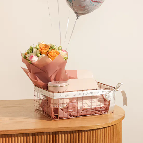 J's Bakery Classic Gift Basket | Flowers Bouquet