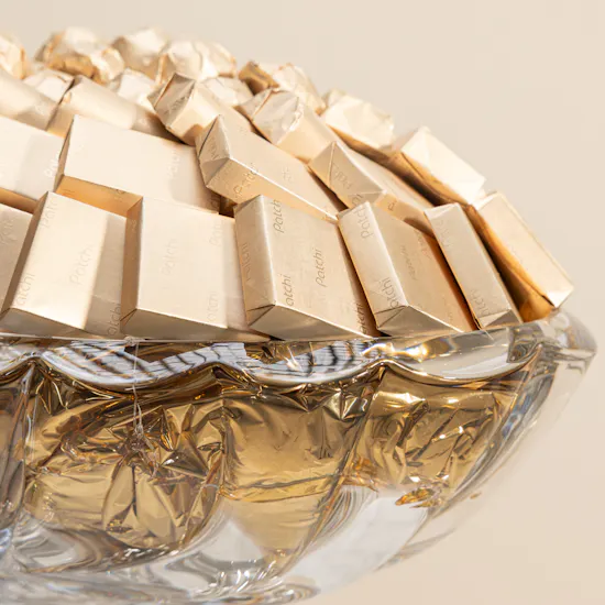 Patchi Large Gold Mixed Chocolate Crystal Tray