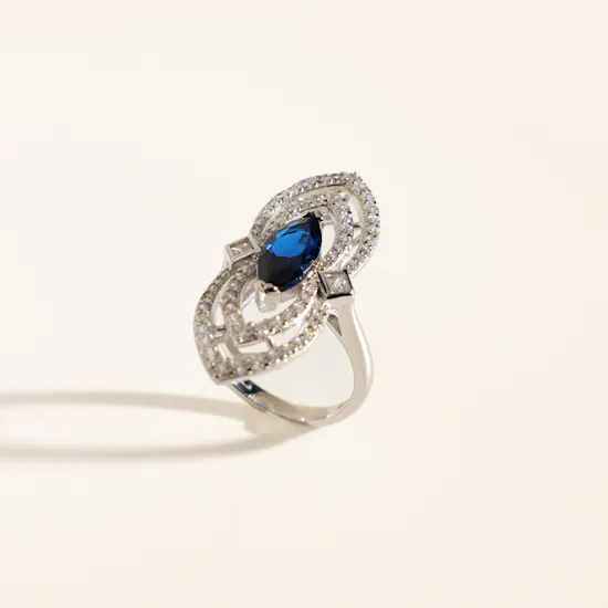 Floward Blue Reem Al Ghazal Women's Ring | Size 9