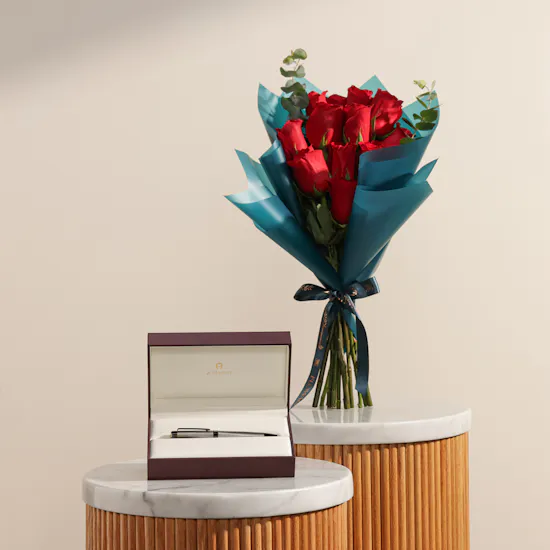 Aigner Monzio Black Men's Pen | Bright Wishes Flower