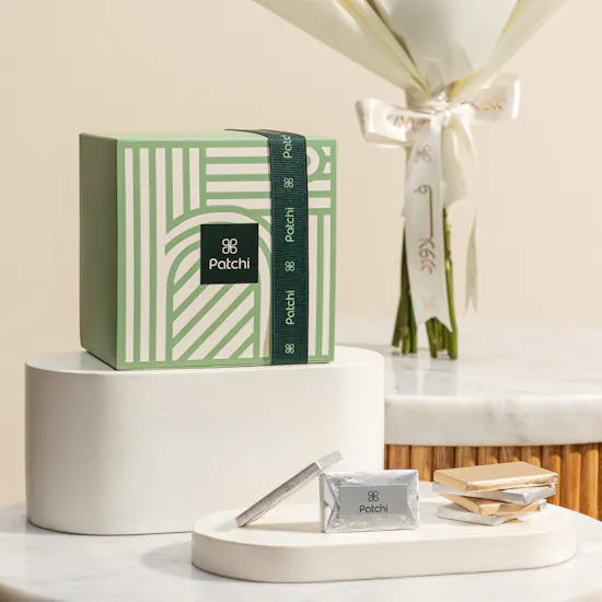 Patchi Classic Chocolate Box | I Love You Balloon and Flowers