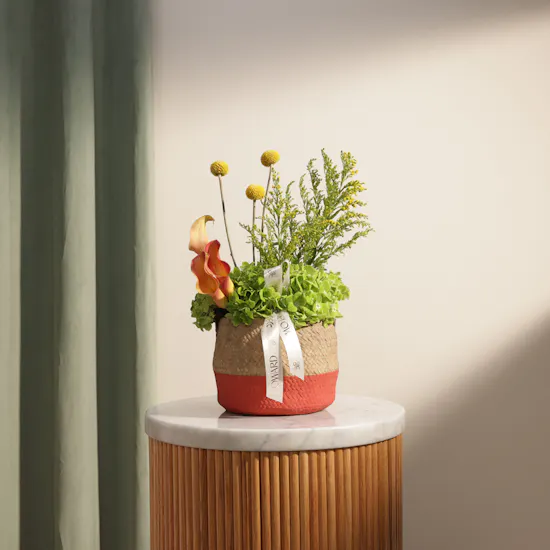 Sunshine Glow Flower Vase