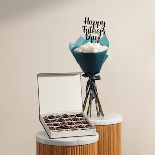 Floward Essence of Joy Medium Chocolate Box | Delightful Father’s Day Flowers Floward Essence of Joy Medium Chocolate Box | Delightful Father’s Day Flowers