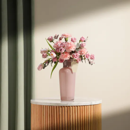 Blush Harmony Flower Vase