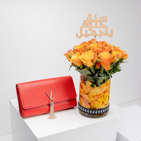 Valentino Divina Clutch Rosso Bag