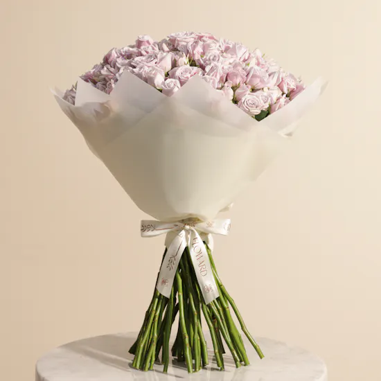 Violet Serenity Bouquet | 50 Baby Roses