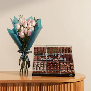 Rhône Hajj Chocolate Large Tray | Blissful Radiant Flower Rhône Hajj Chocolate Large Tray | Blissful Radiant Flower