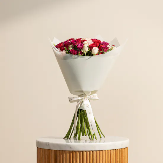 Wild Blush Baby Roses Bouquet