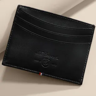 S.T. Dupont Line D Black Leather Men’s Card Holder