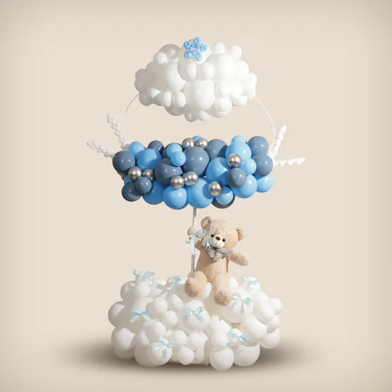 Balloonizer Stand New Baby Boy Balloons