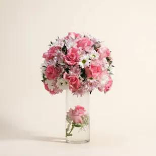 Birthday Elegancy Flowers Vase