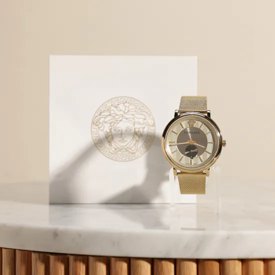 Versace V Circle Gold Men's Watch