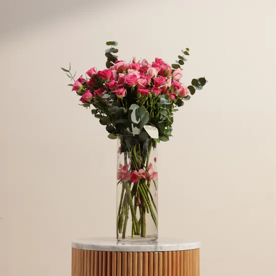 Graceful Baby Roses Vase