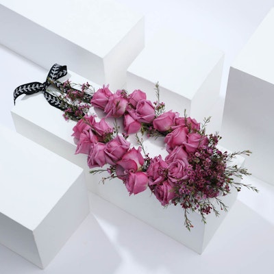 Purple Flowers Necklace