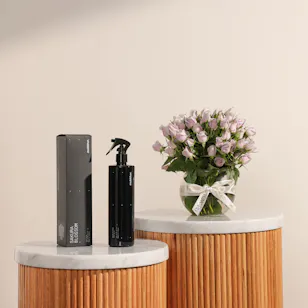 Mubkhar Home Spray | Purple Baby Roses Vase Mubkhar Home Spray | Purple Baby Roses Vase