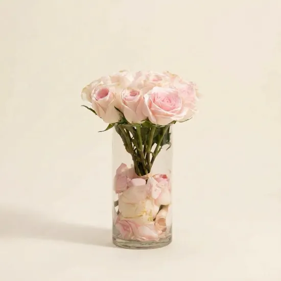Blush Roses Vase