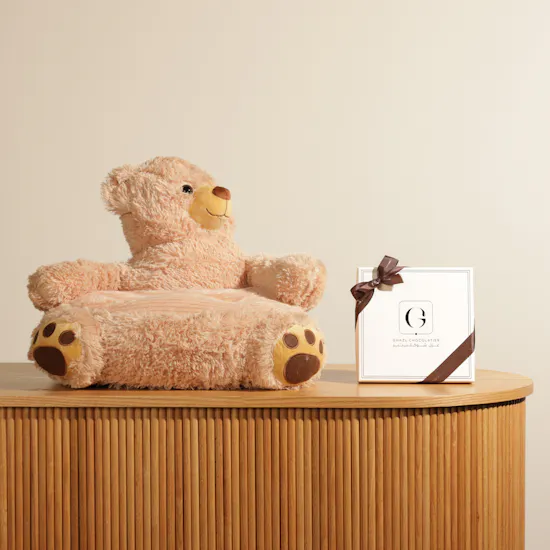 Ghazl Chocolatier Kunafa Chocolate Box | Bear Kids Chair