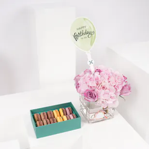 Ermine Macarons Small Box | Birthday Blooms