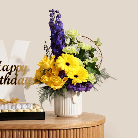 Floward Birthday Chocolates and Cake | Glamorous Flowers