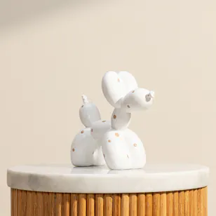 Nno Pebbles White Dotted Pink Vase