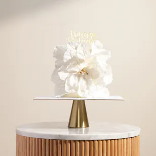 Floward Enchanting White Petals Birthday Cake