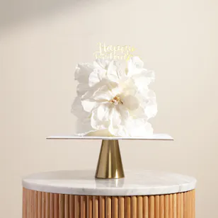 Floward Enchanting White Petals Birthday Cake Floward Enchanting White Petals Birthday Cake