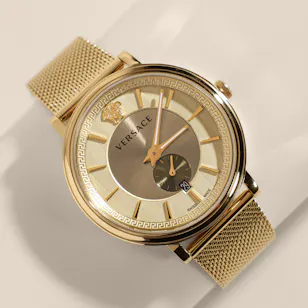 Versace V Circle Gold Men's Watch
