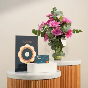 Floward Card 100 USD | Happy Frequency Flower Vase
