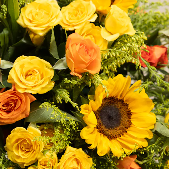 Morning Glow Flowers Vase