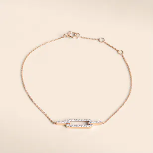 Damas Youth Lync Rose Gold Women's Bracelet