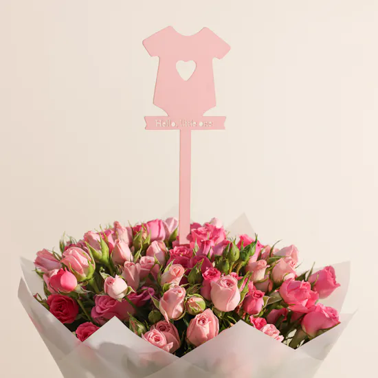 Sweetzerland Luxury Chocolate Box | Baby Girl Flowers Bouquet