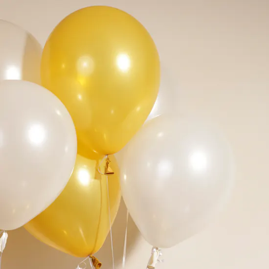 Balloonizer Customized Gold Double Number Balloons