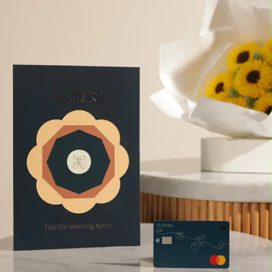 Floward Card 50 BHD | Gourmet Artistry Flower Cupcake Bouquet