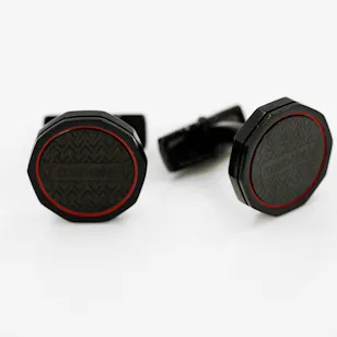 Roberto Cavalli Cuﬄinks Black Color	