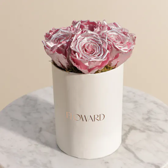 Preserved Pink Roses Box