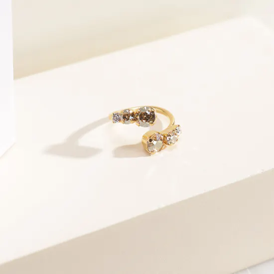 Caroline Svedbom Golden Shadow Halo Ring | Soft Breeze Flower Bouquet