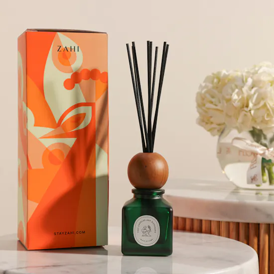 Zahi Diffuser with Scented Sticks | Heartfelt Flower Vase