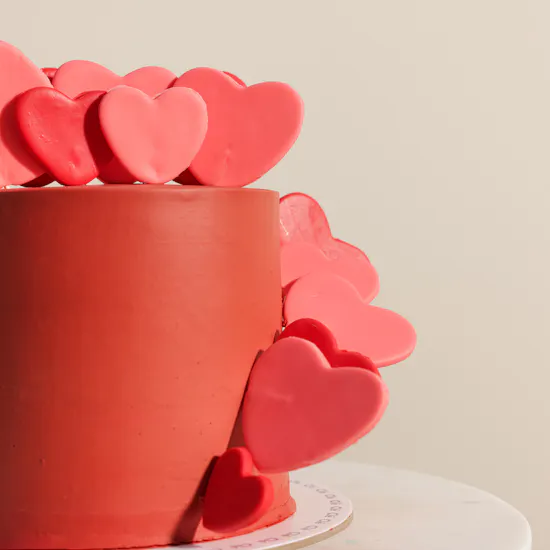 Cle Bakery Red Hearts Cake